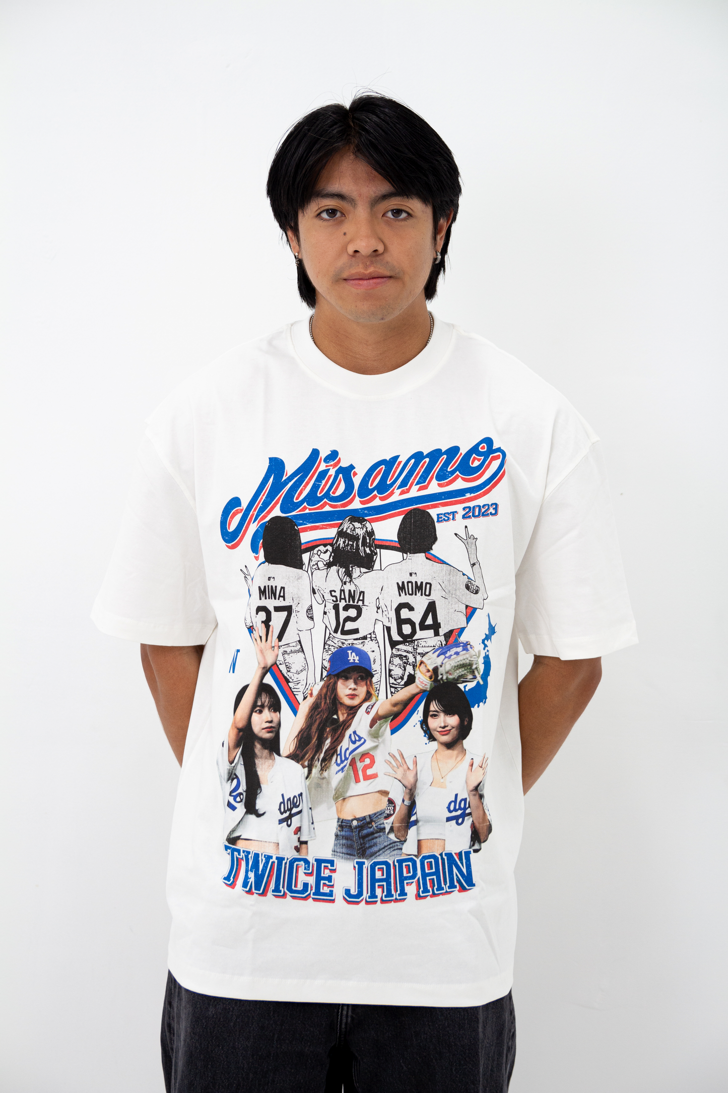 MISAMO Baseball Inspired Vintage T-shirt