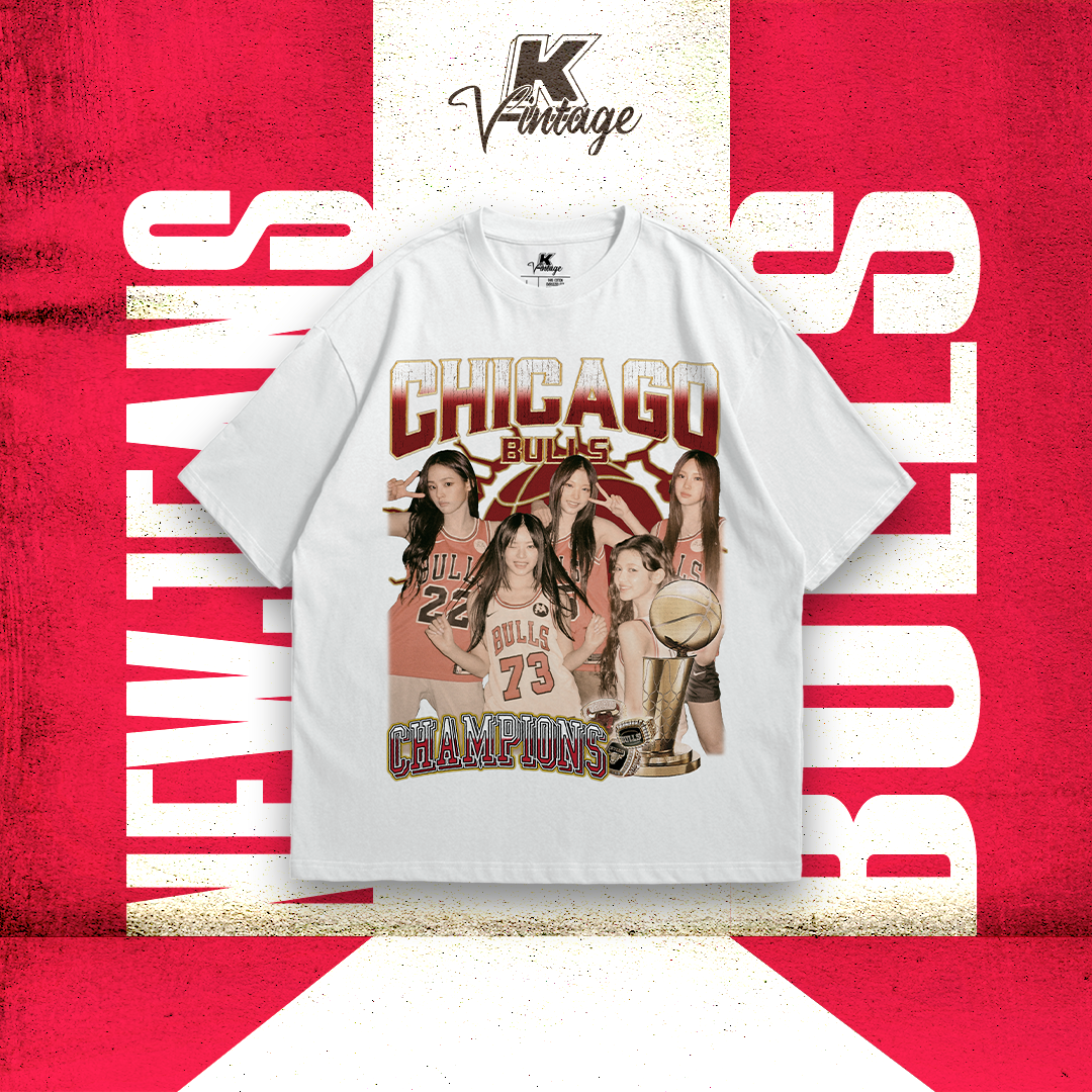 NEWJEANS Basketball Inspired Vintage T-shirt