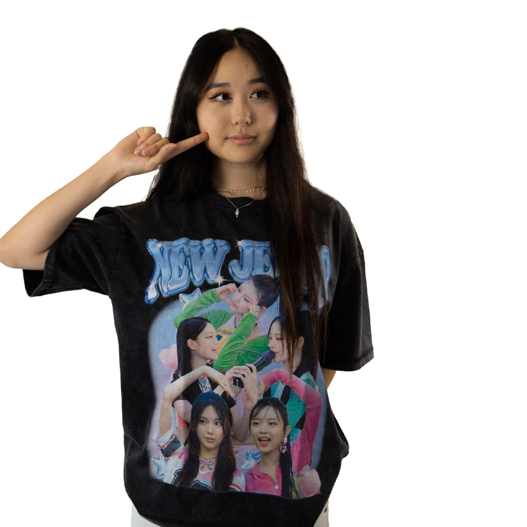 Newjeans Group Vintage T-shirt