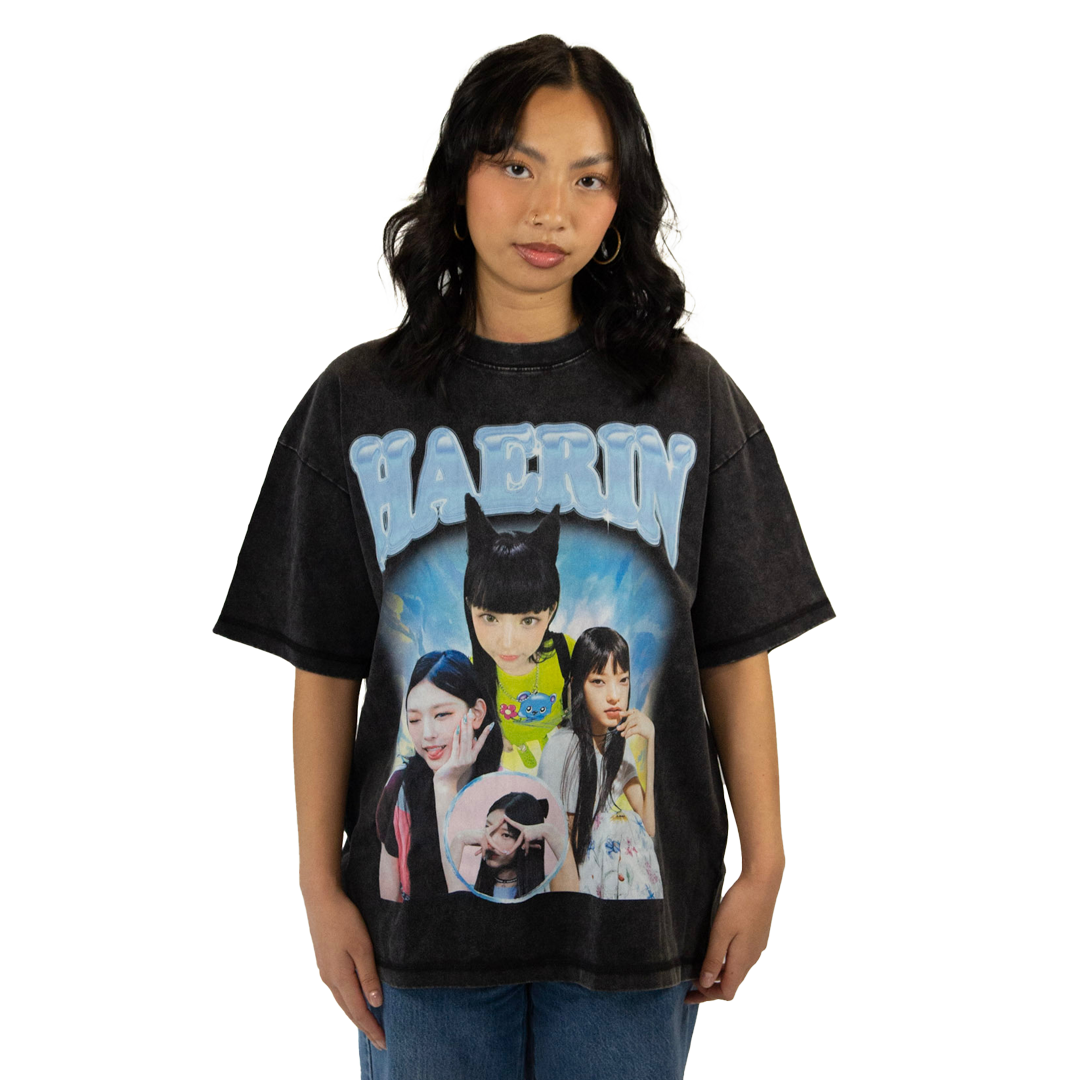 Haerin Inspired Vintage T-shirt