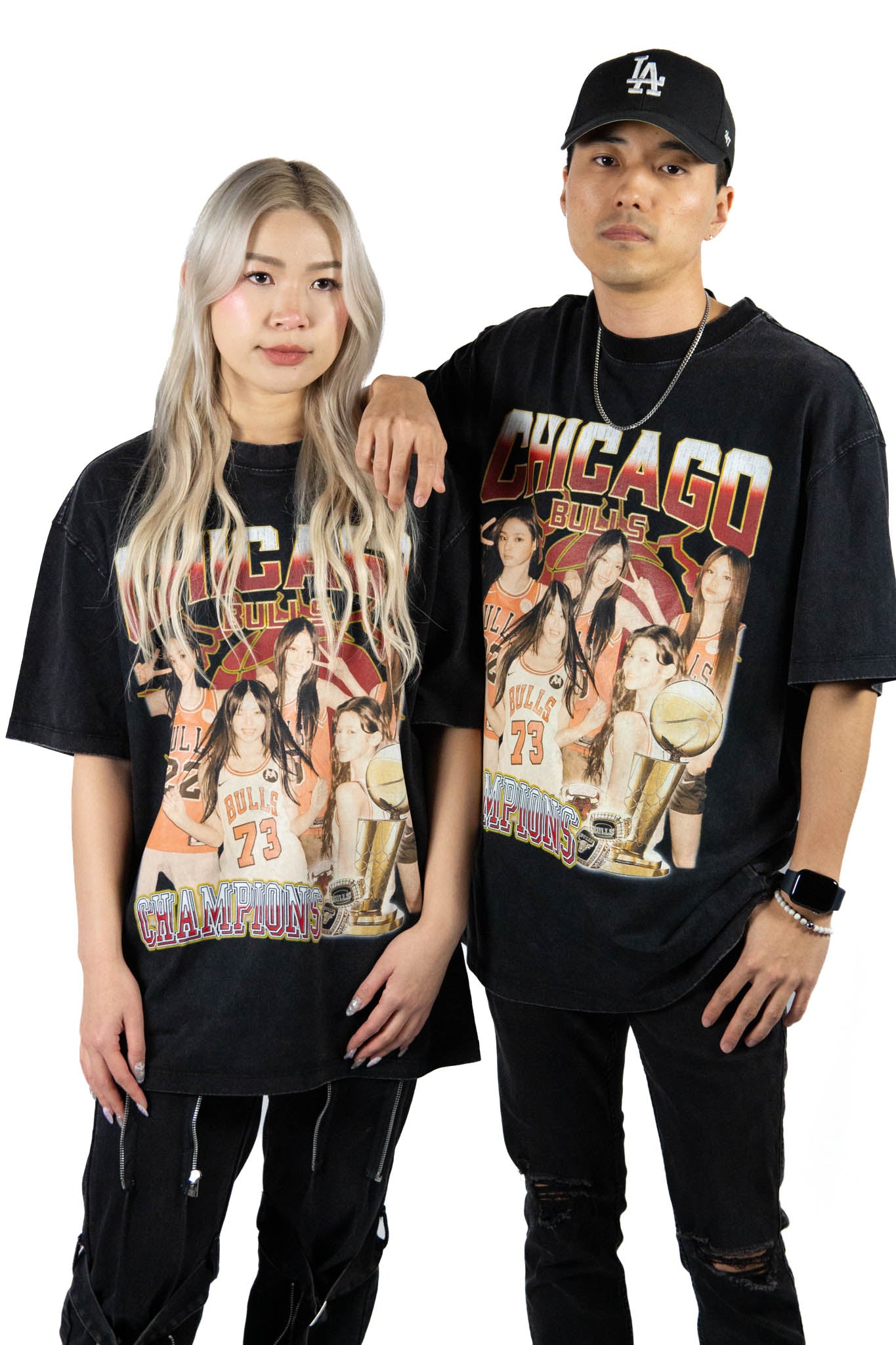 NEWJEANS Basketball Inspired Vintage T-shirt