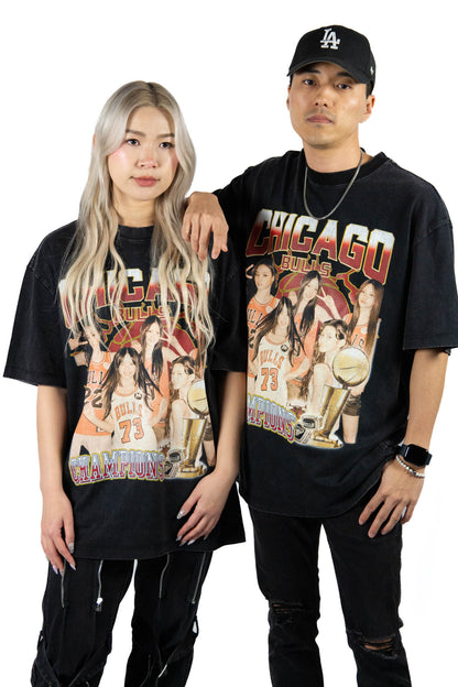 NEWJEANS Basketball Inspired Vintage T-shirt