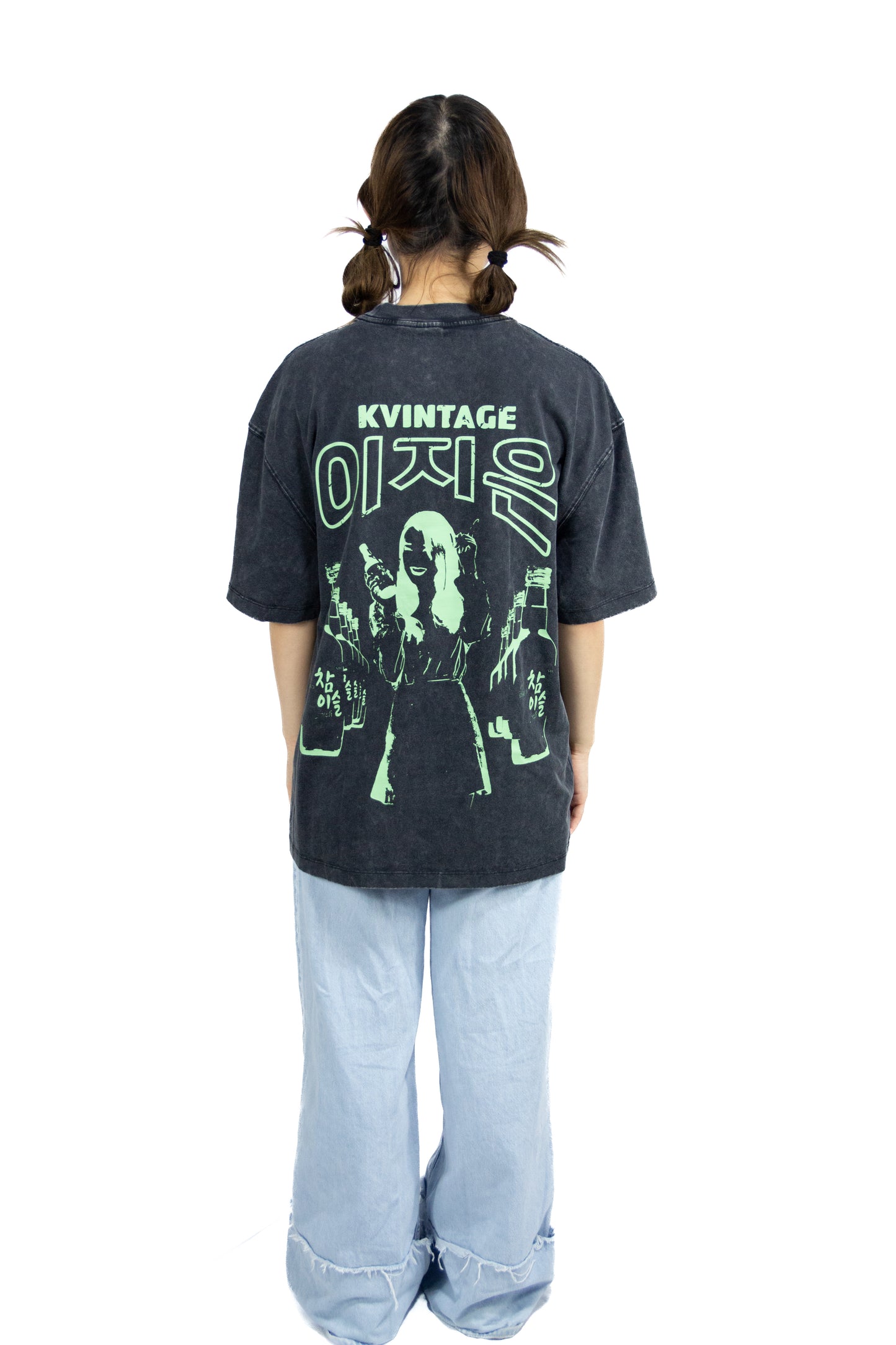 IU Soju Silhouette Inspired Vintage T-shirt