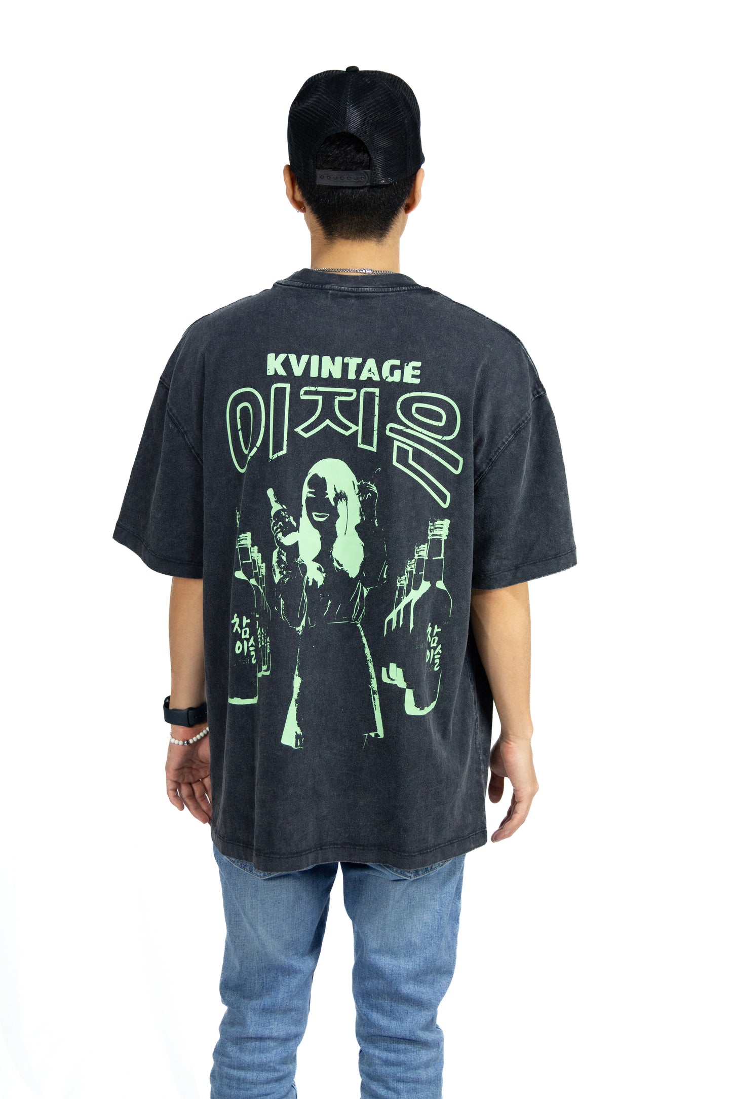 IU Soju Silhouette Inspired Vintage T-shirt