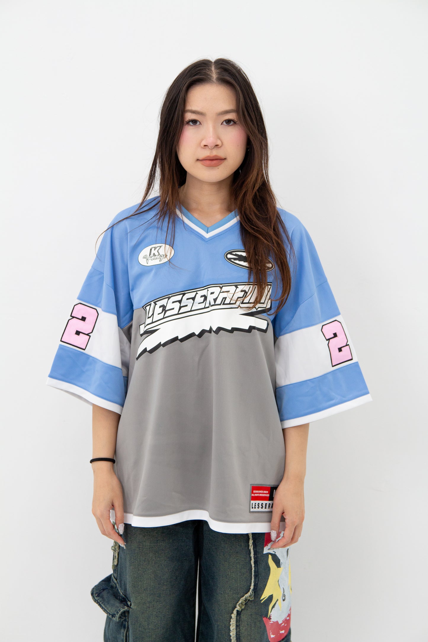 Le Sserafim Fearless Blue Jersey