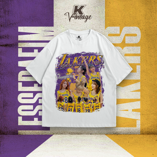 LE SSERAFIM Basketball Inspired Vintage T-shirt