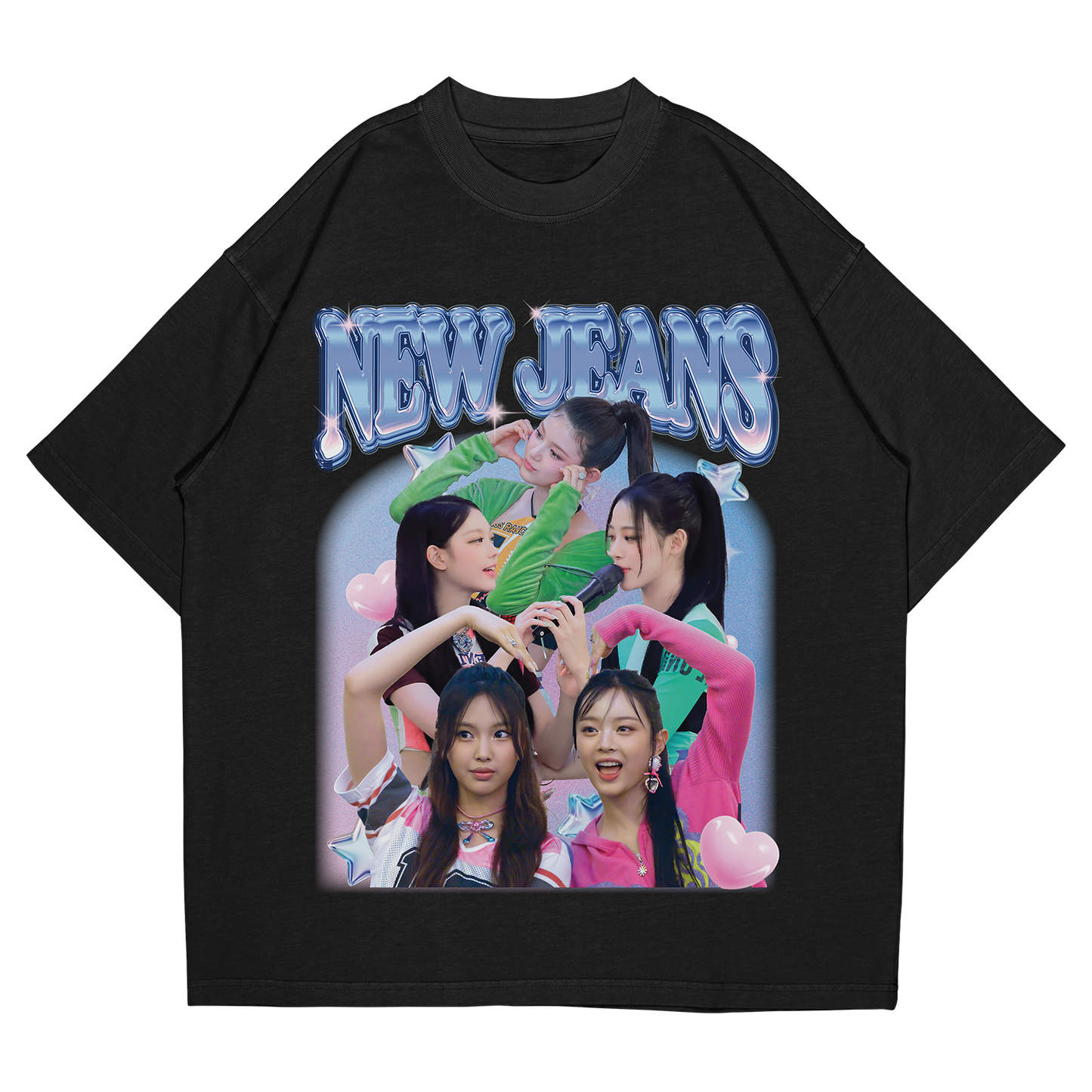 Newjeans Group Vintage T-shirt