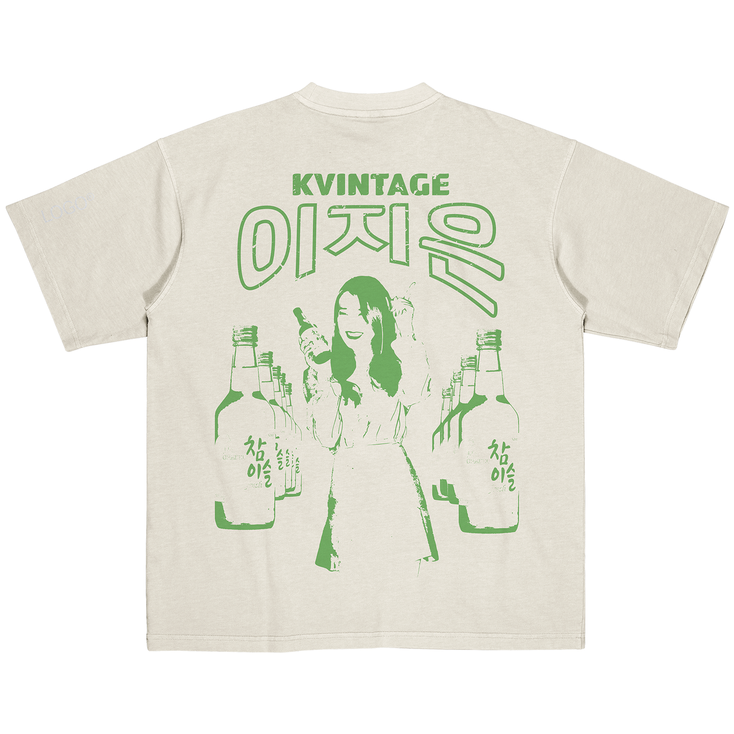 IU Soju Silhouette Inspired Vintage T-shirt
