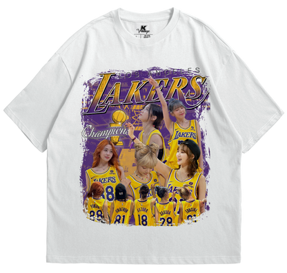 LE SSERAFIM Basketball Inspired Vintage T-shirt