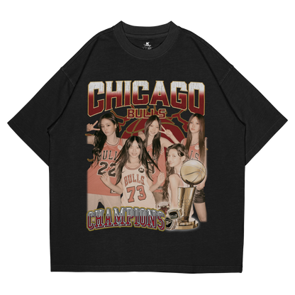 NEWJEANS Basketball Inspired Vintage T-shirt