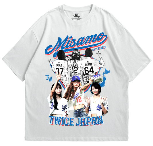 MISAMO Baseball Inspired Vintage T-shirt